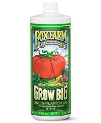 FoxFarm Grow Big Liquid Plant Food quart size front view