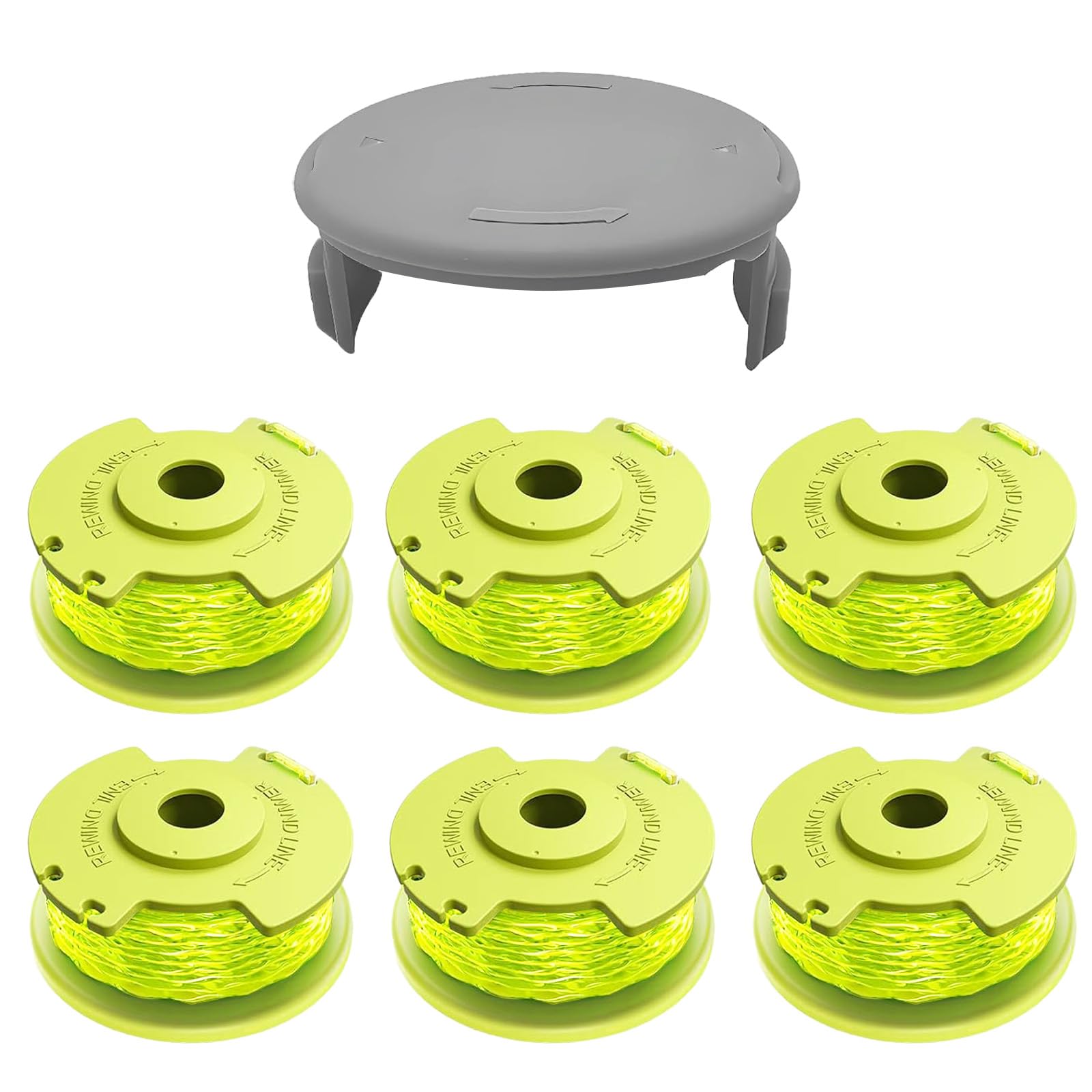 FrauSonne Weed Wacker String 0.080-inch green spools front view