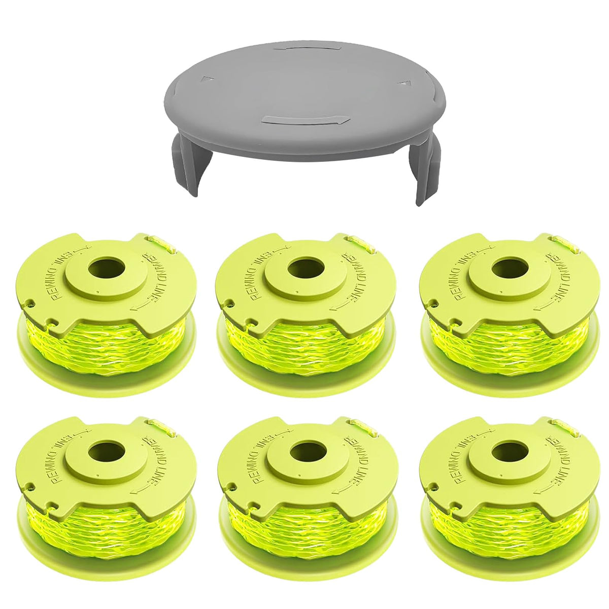 FrauSonne Weed Wacker String 0.080-inch green spools front view