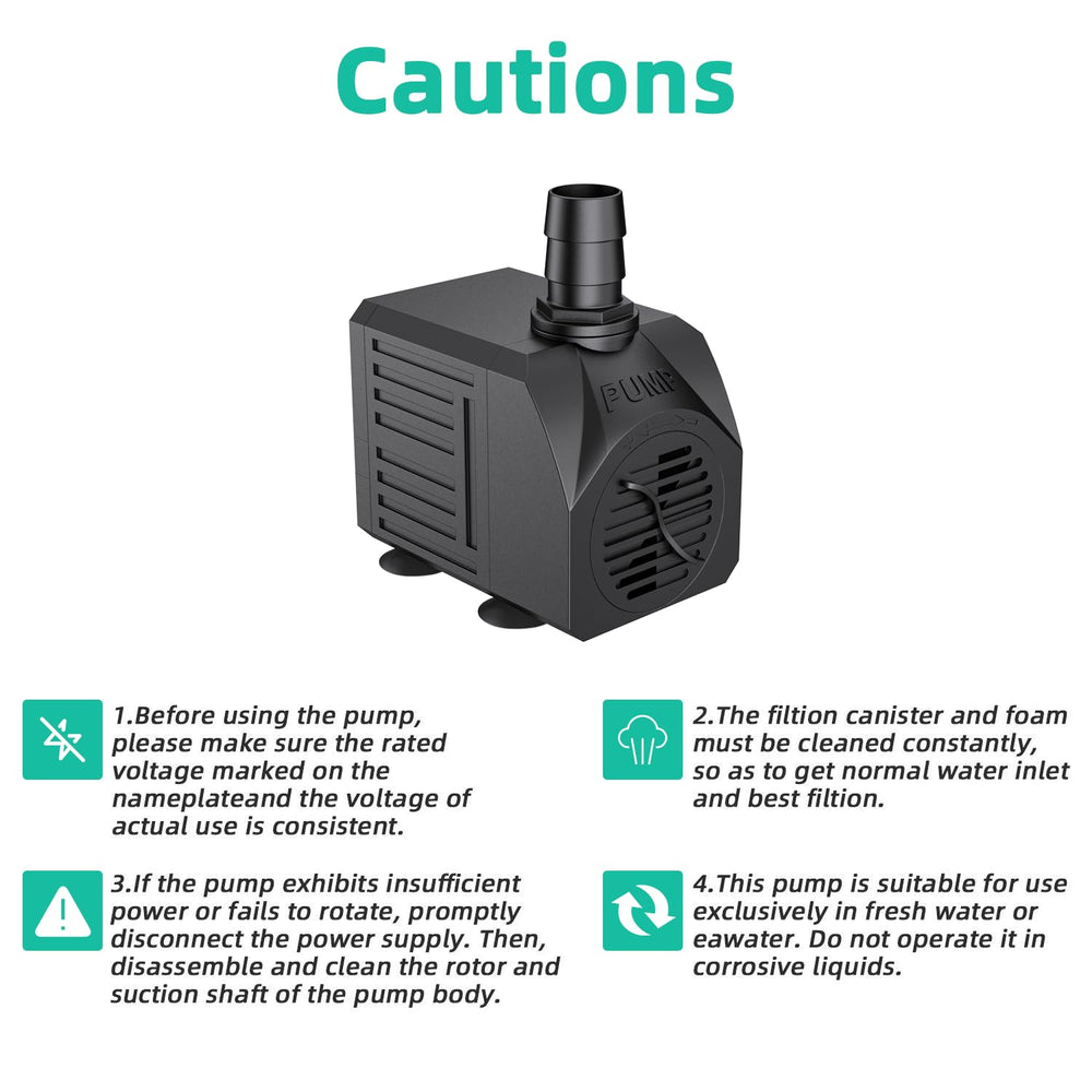 FREESEA Small Aquarium Fountain Pump packaging