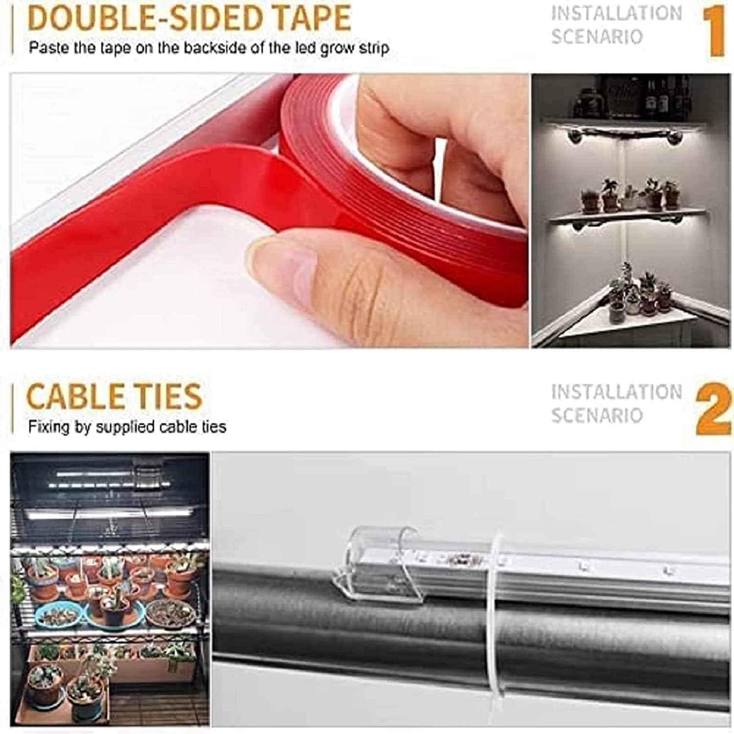 FREGENBO LED Grow Light Strips packaging and accessories