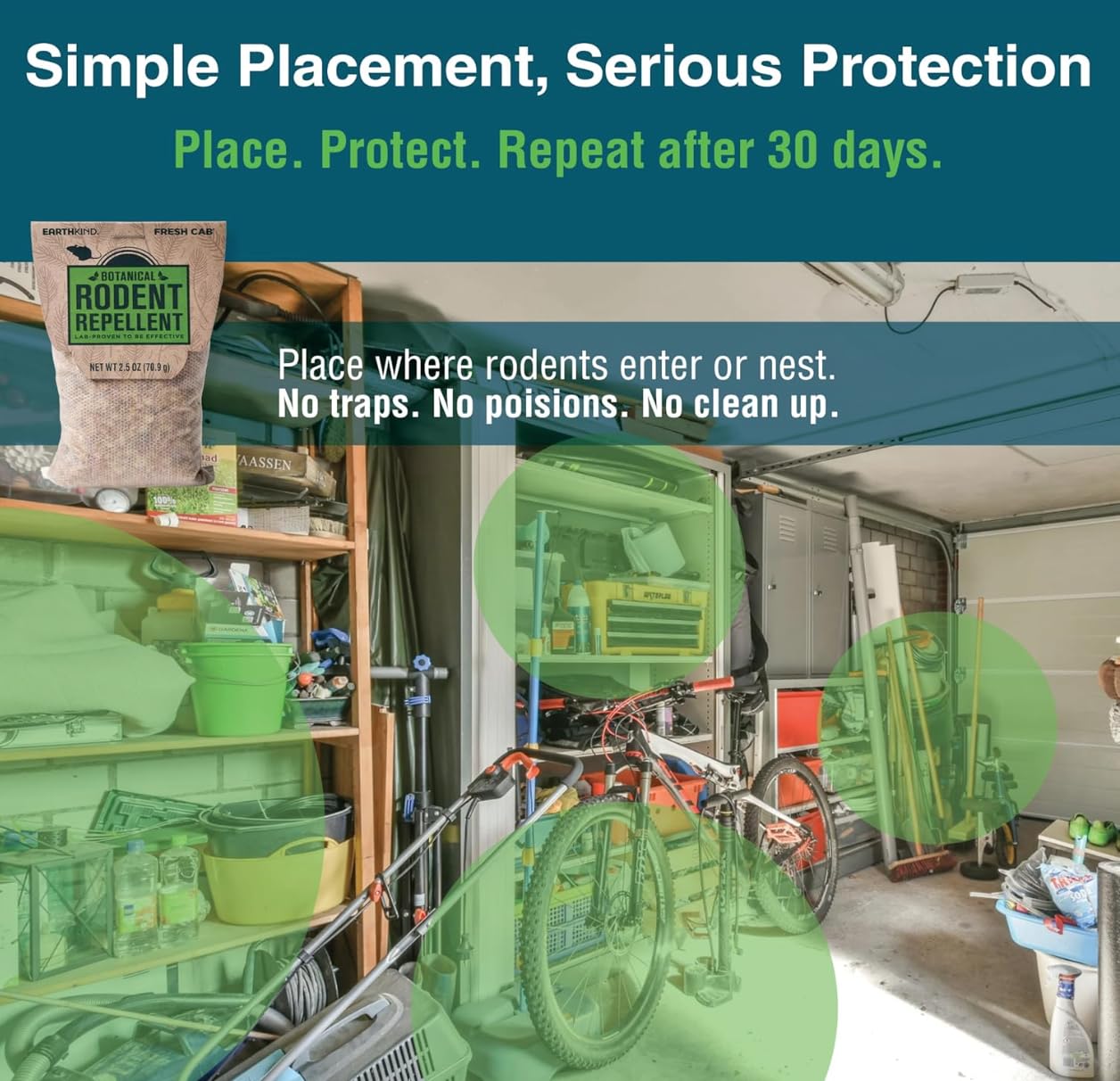 Fresh Cab Botanical Rodent Repellent outdoors