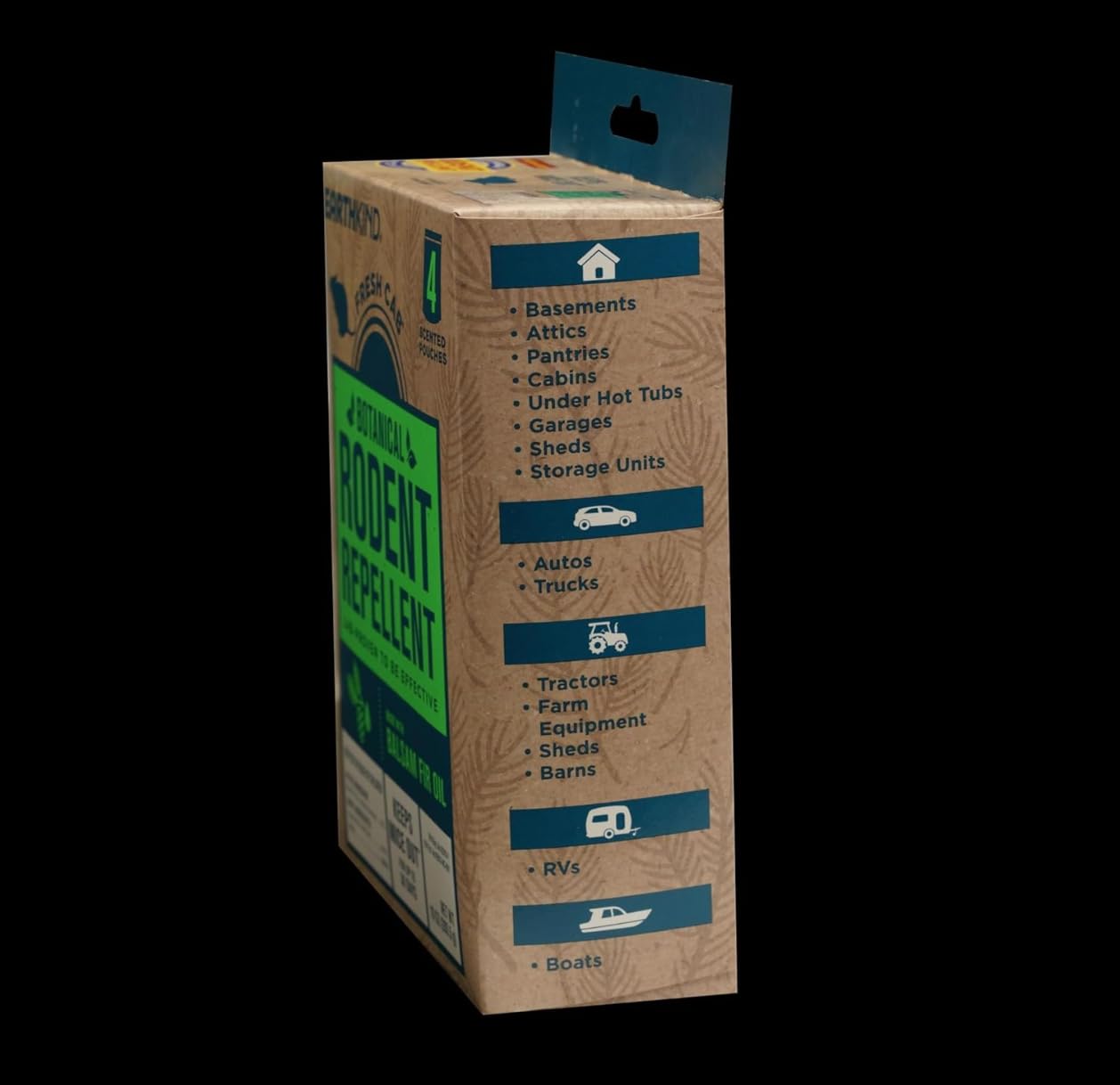 Fresh Cab pouches with balsam fir scent displayed