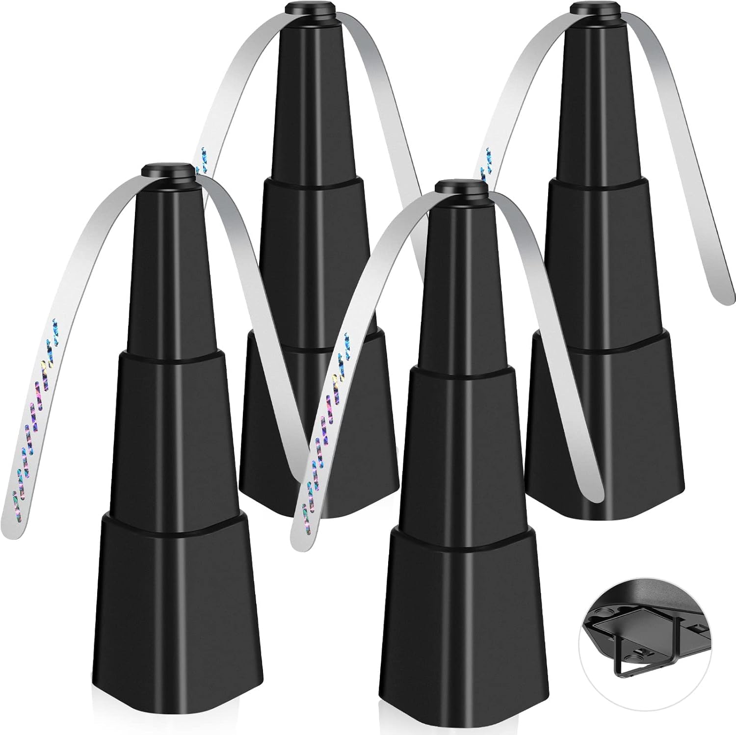 Fretech Fly Fans 4 Pack, compact design with soft blades