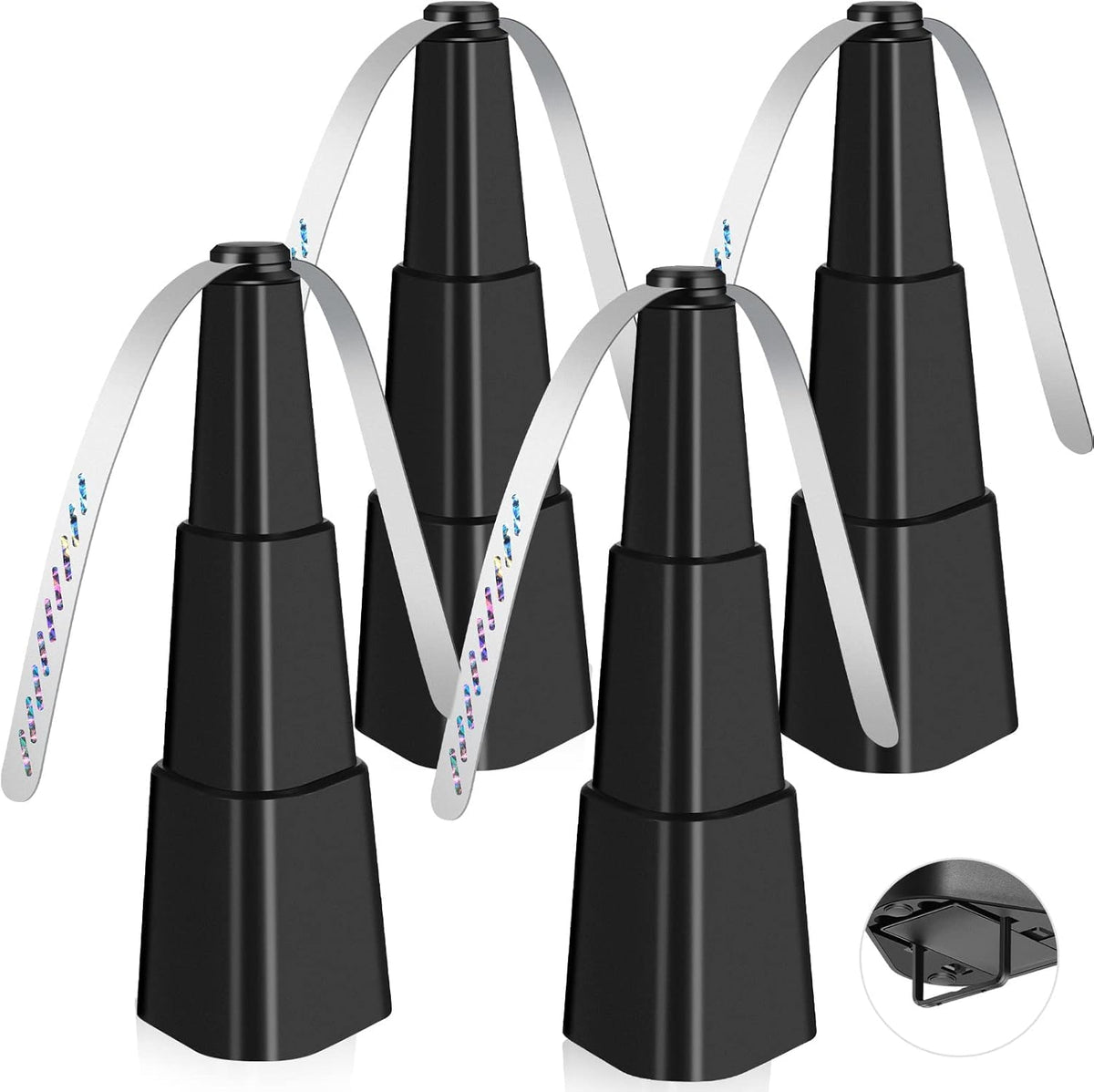 Fretech Fly Fans 4 Pack, compact design with soft blades