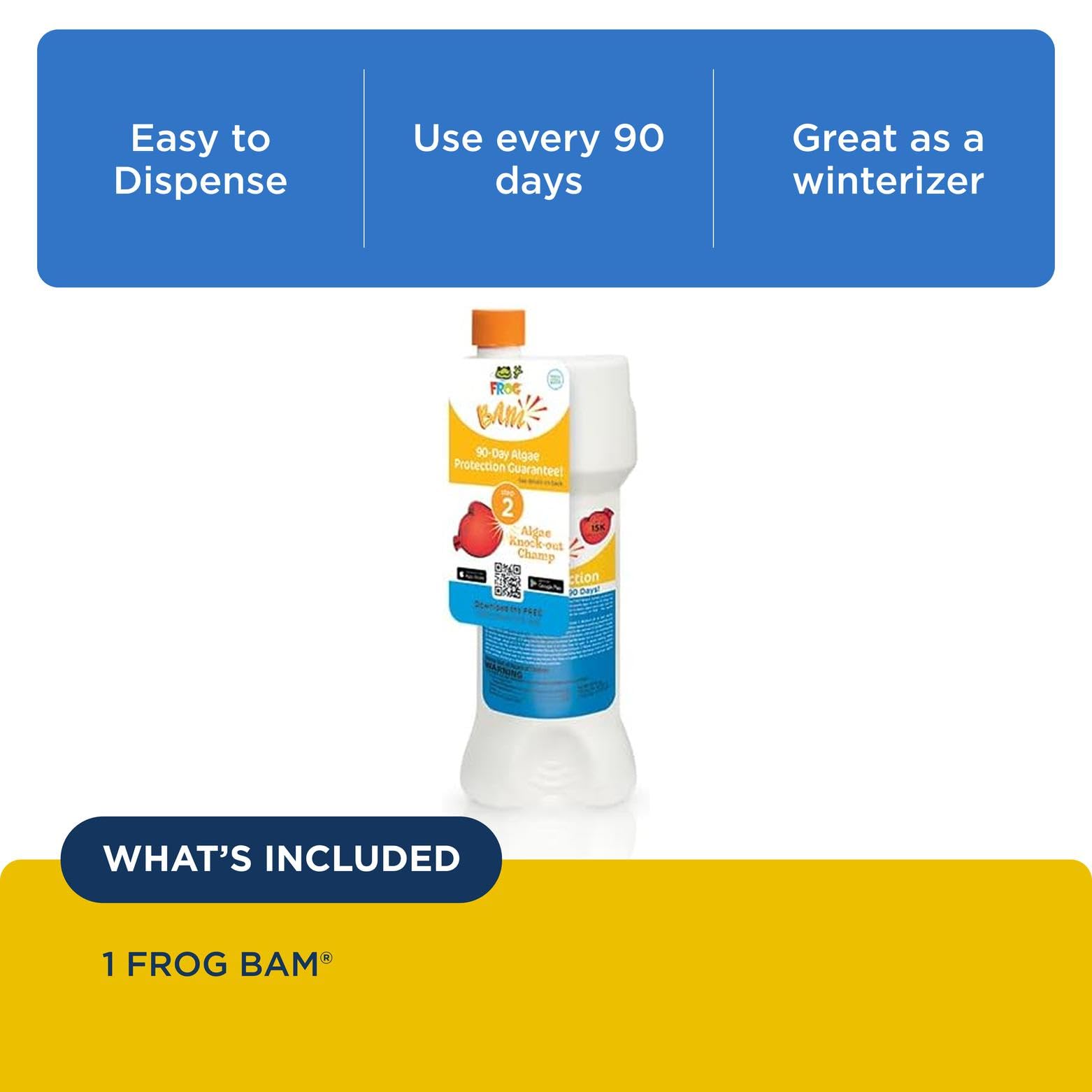 FROG BAM 90-Day Algae Preventative powder close-up