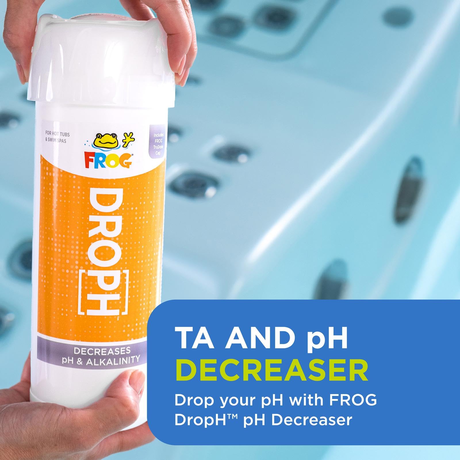 FROG DropH pH Decreaser measuring cap