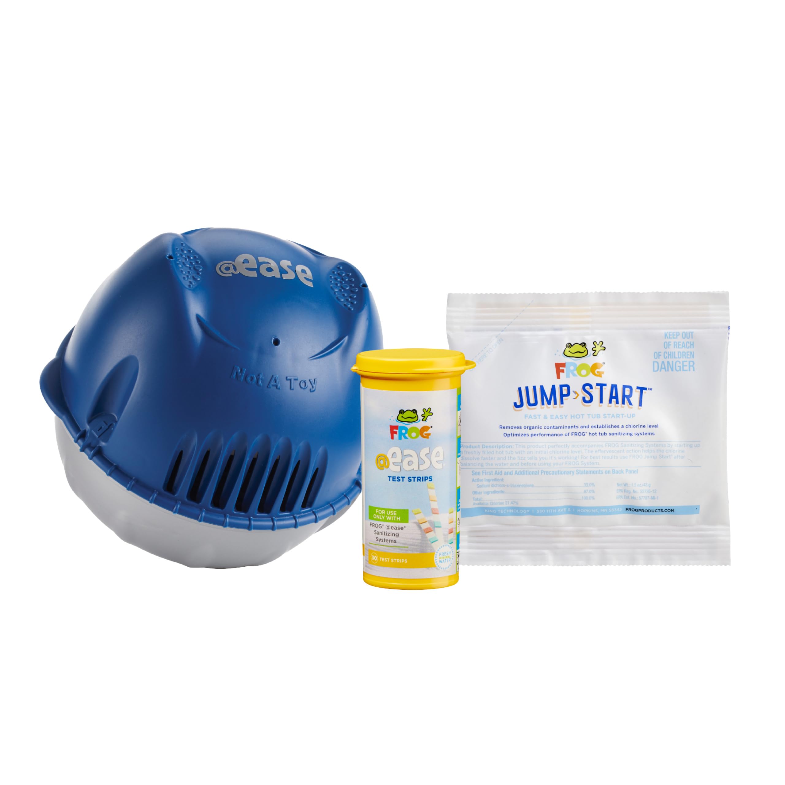 FROG @Ease Floating Sanitizing System blue granules in packaging