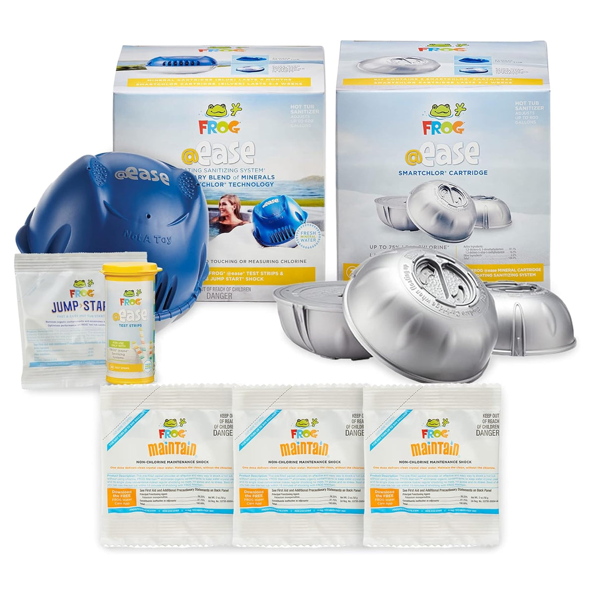 FROG @Ease Floating Sanitizing System complete kit with cartridges