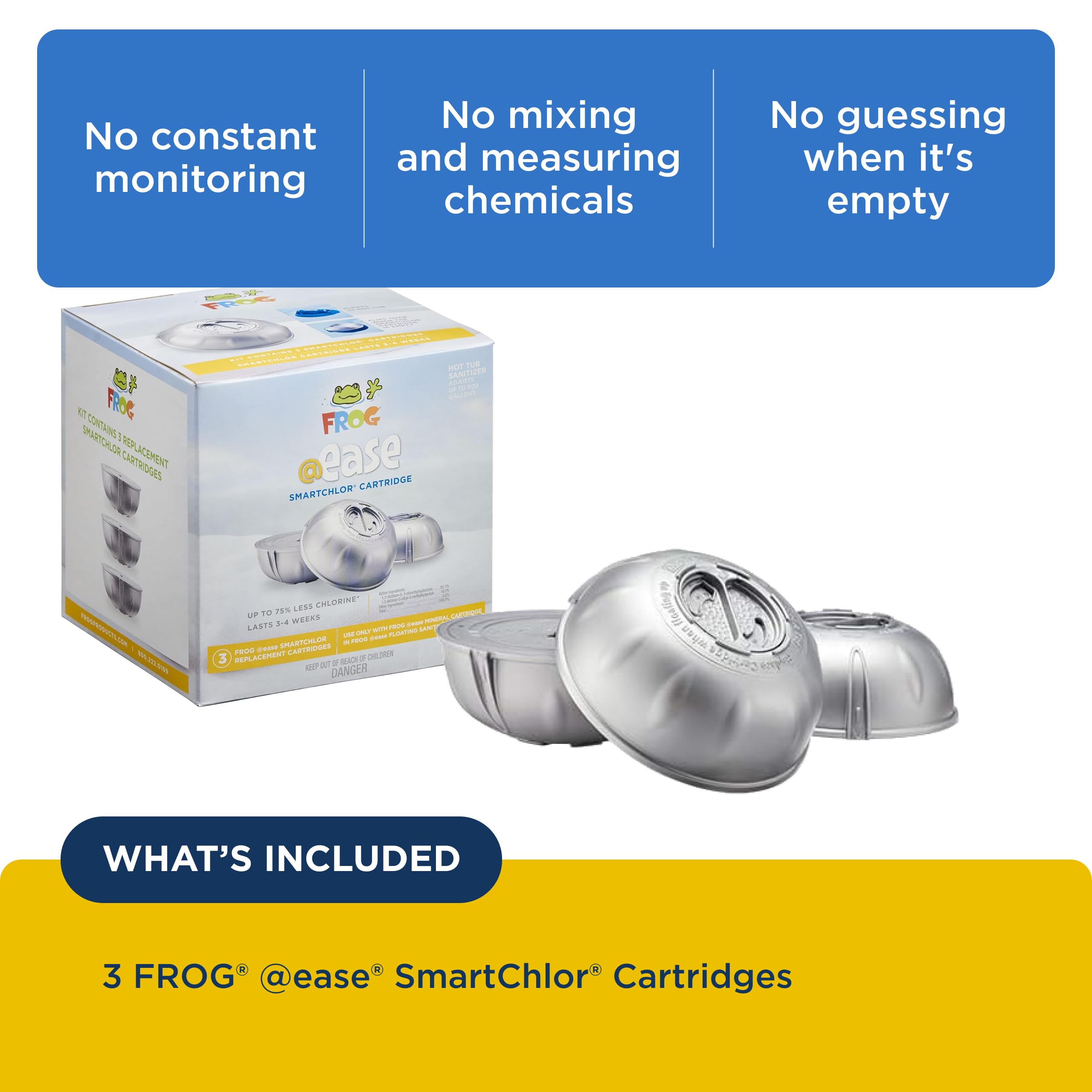 FROG @ease SmartChlor Cartridge in a hot tub setting