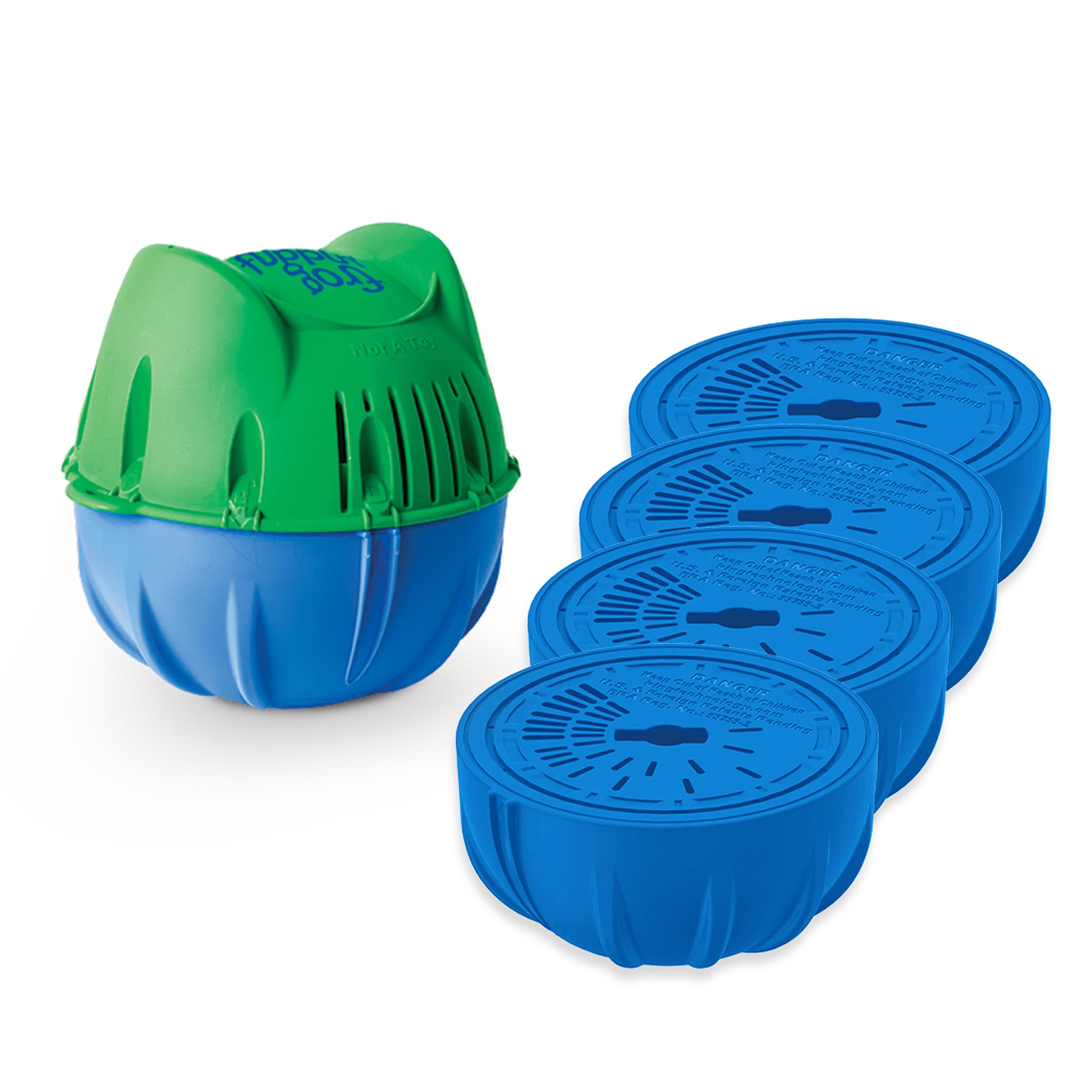FROG Flippin' FROG Floating Sanitizing System front view with cartridges