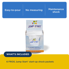 FROG Jump Start Chlorine Shock packet open