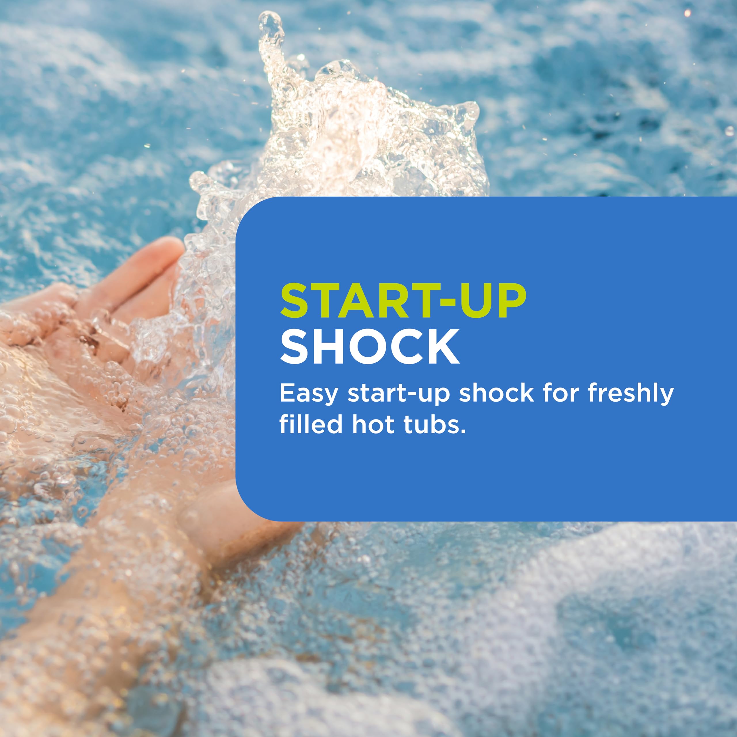 FROG Jump Start Chlorine Shock usage scene in hot tub