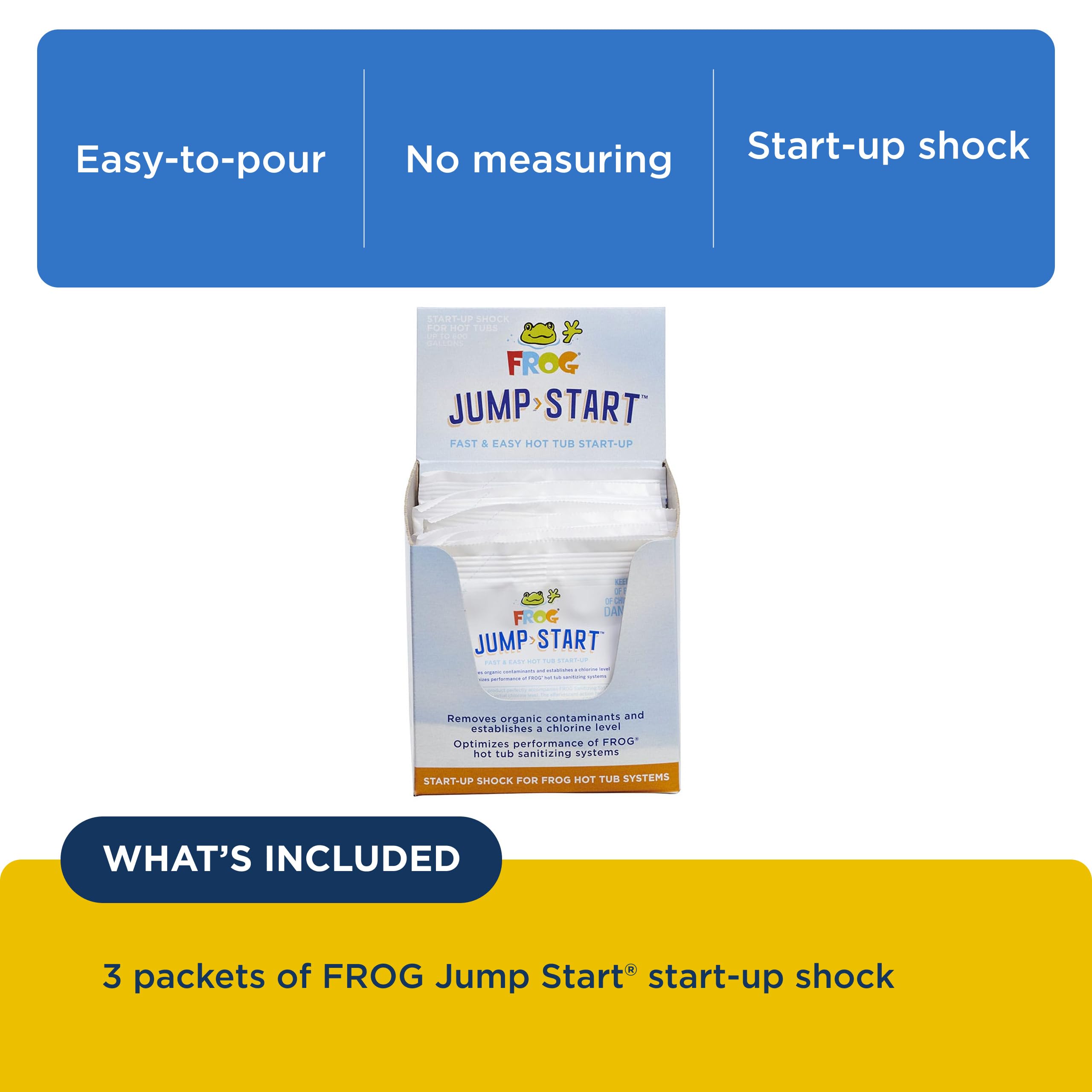 FROG Jump Start tablet dissolving in hot tub water