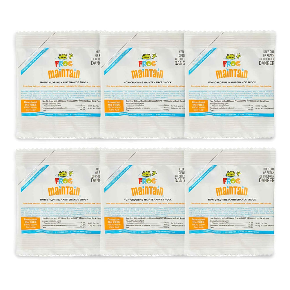 FROG Maintain Non-Chlorine Shock 6 Pack front view