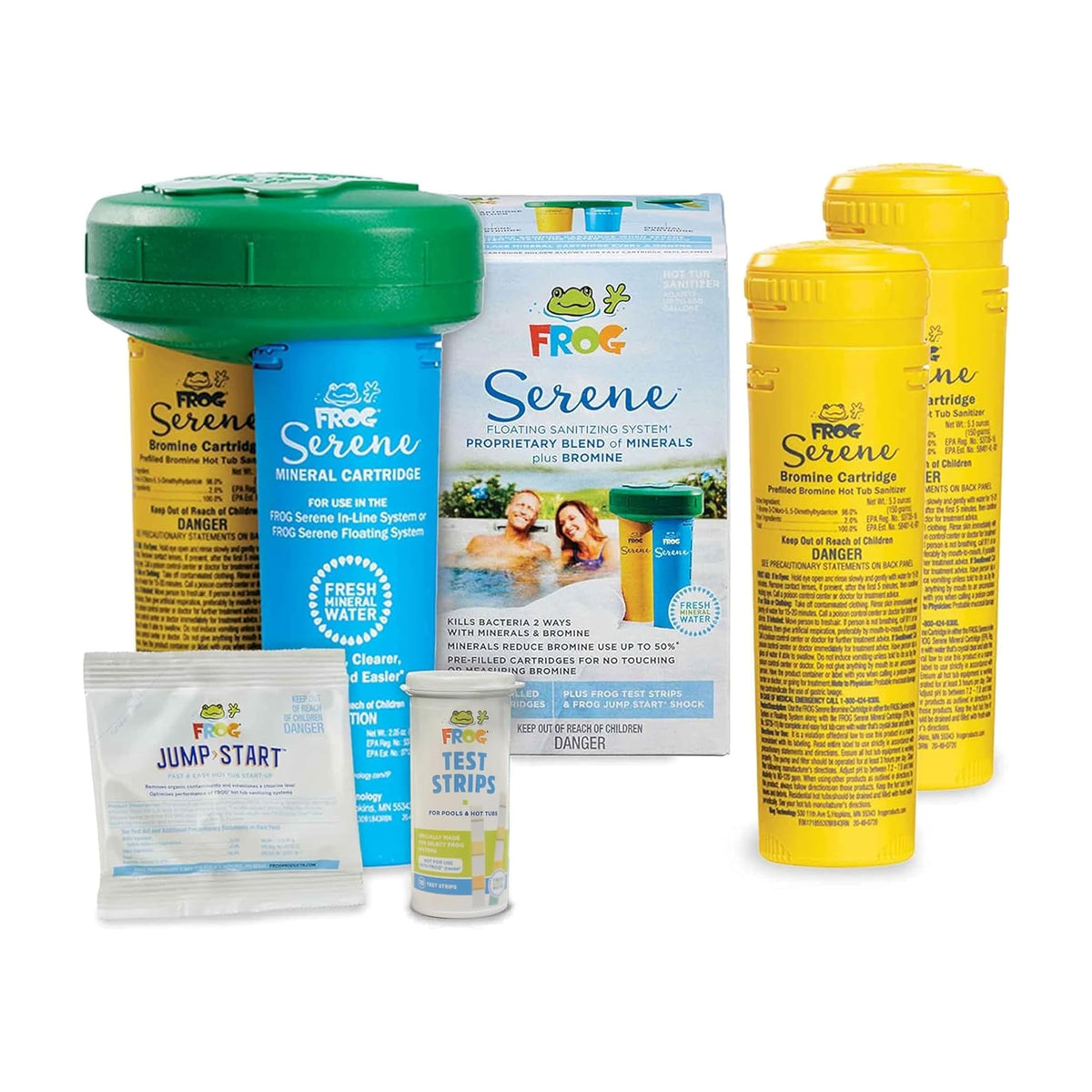 FROG Serene Floating Sanitizing System 3 Month Bundle front view