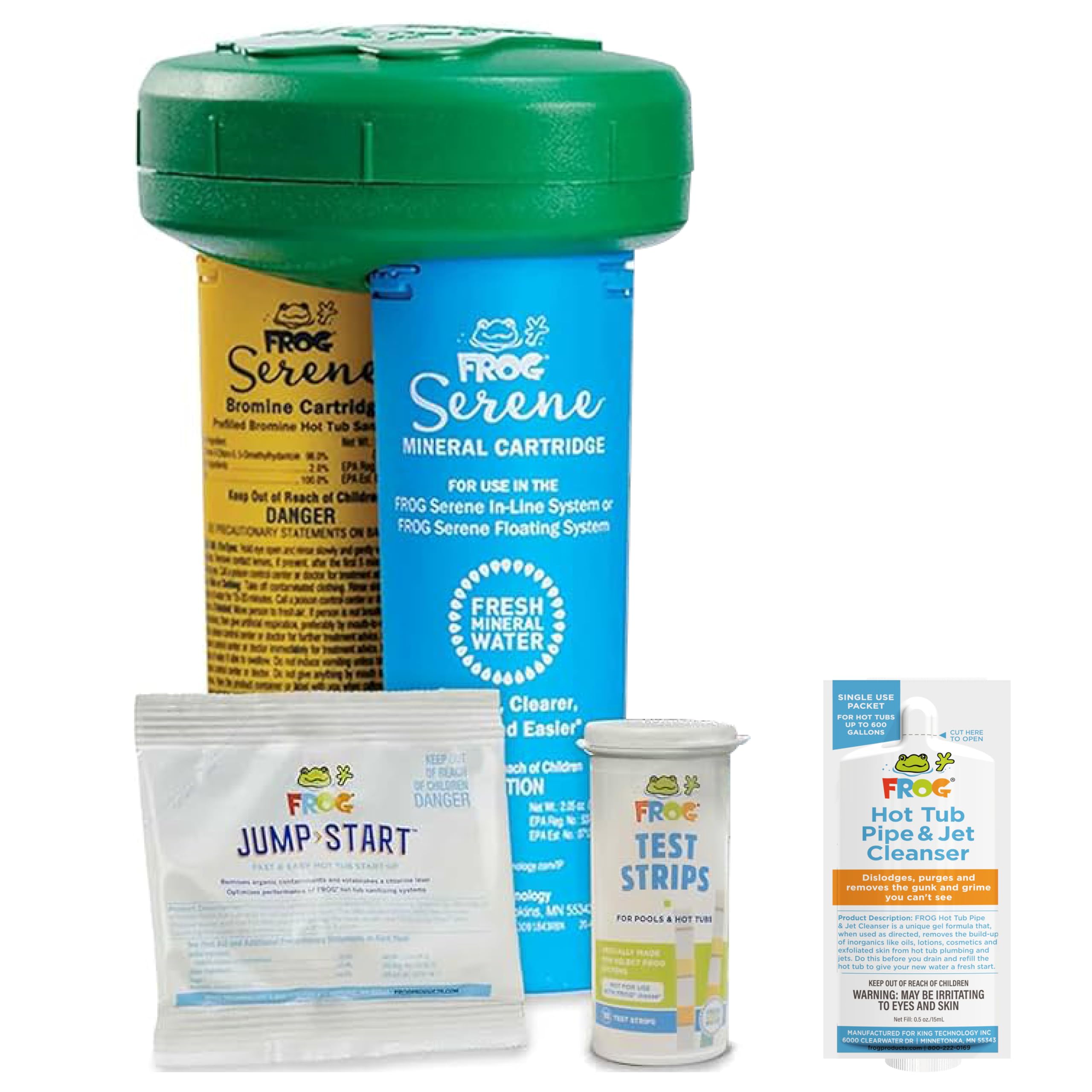 FROG Serene Floating Sanitizing System Fresh Start Bundle packaging front view
