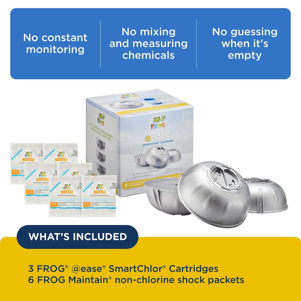 FROG SmartChlor Cartridges side view showing dimensions