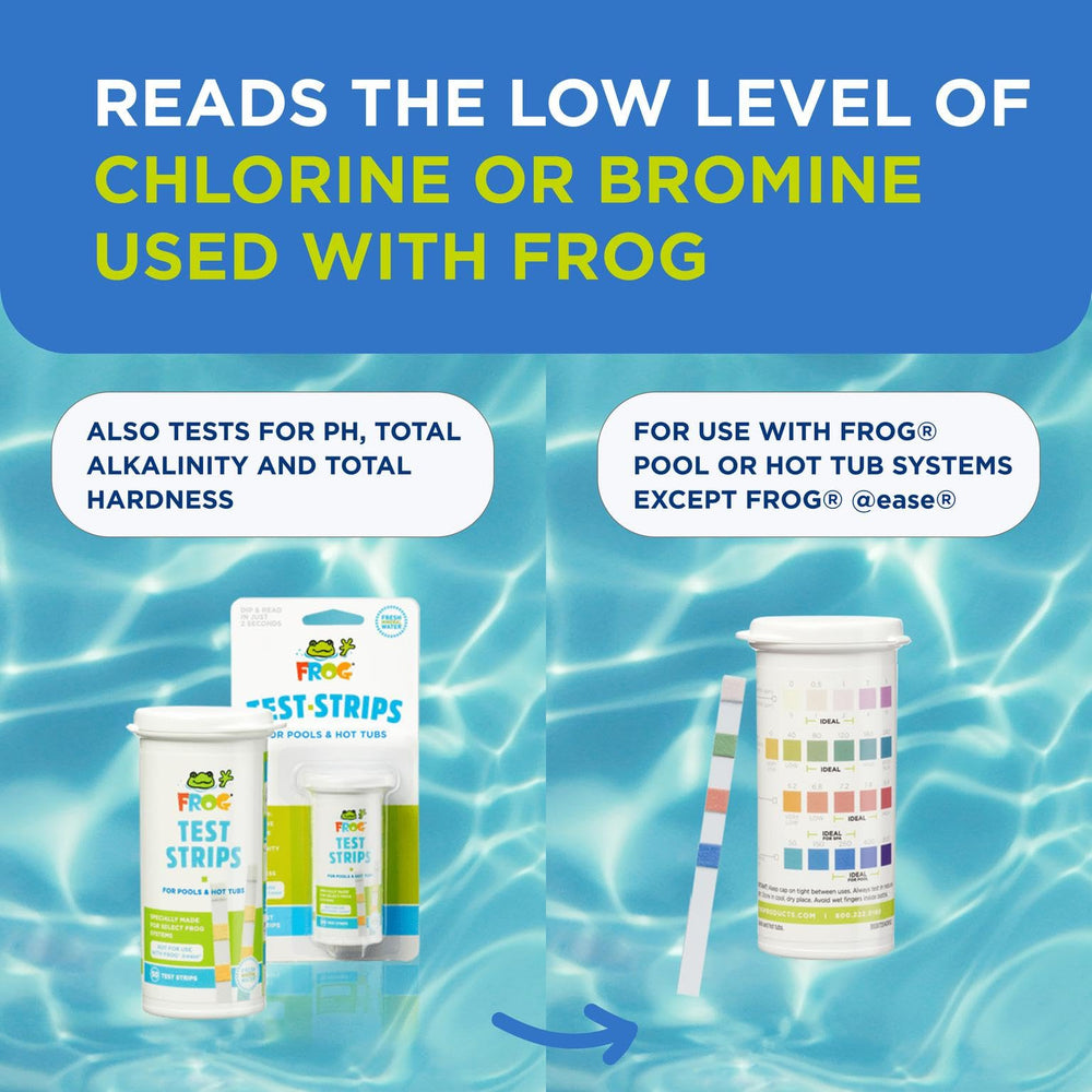 FROG Test Strips measuring water chemistry