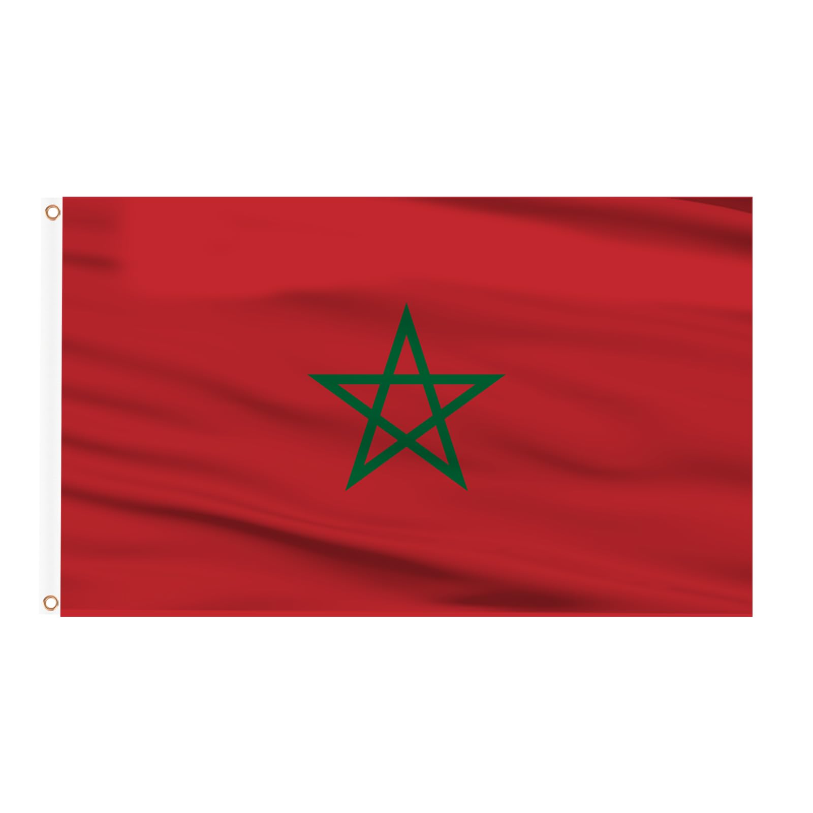 Front view of AhfuLife Morocco Flag 3x5 Ft with vibrant colors