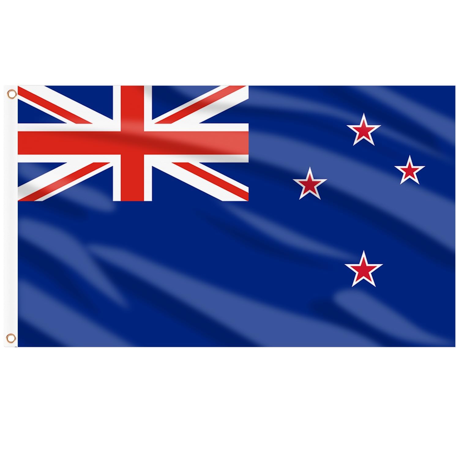 Front view of AhfuLife New Zealand Flag 3x5 Ft with bright colors