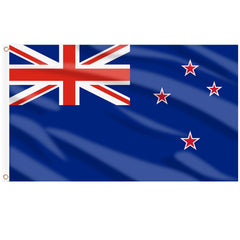 Front view of AhfuLife New Zealand Flag 3x5 Ft with bright colors