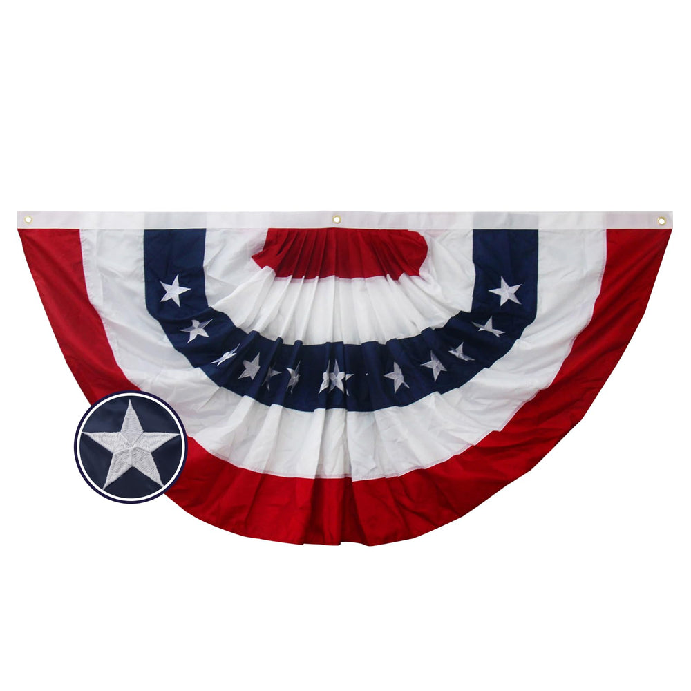 Front view of Bradford American Bunting USA Flag 4x8 ft