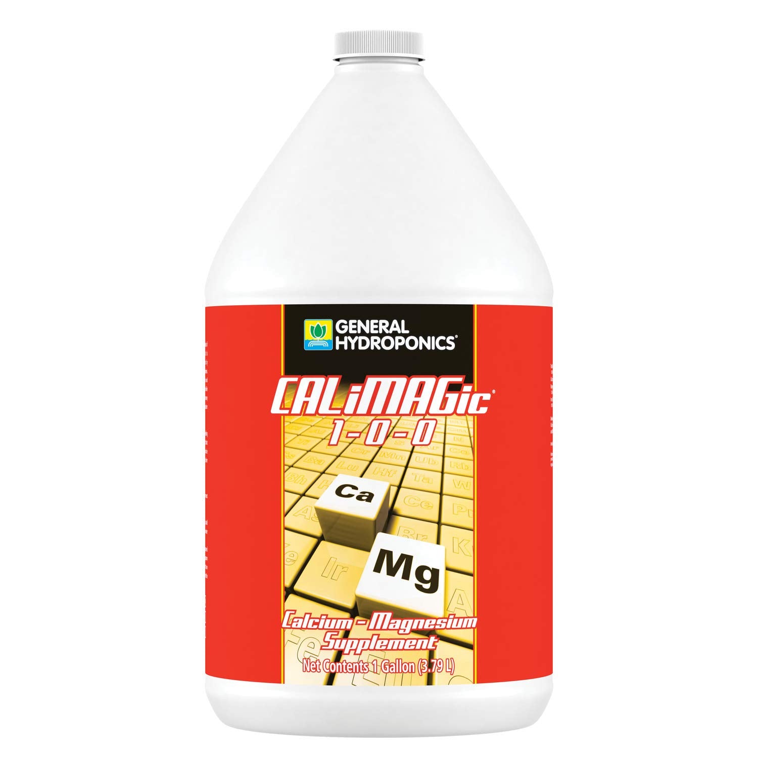 Front view of General Hydroponics CALiMAGic 1-Gallon Liquid Nutrient