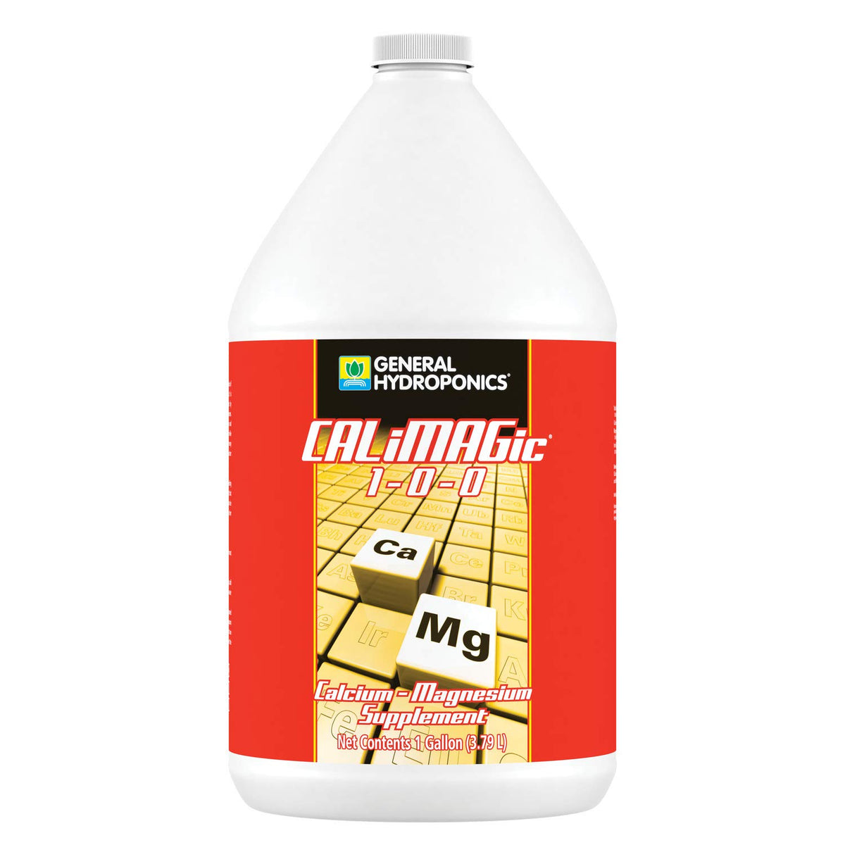 Front view of General Hydroponics CALiMAGic 1-Gallon Liquid Nutrient