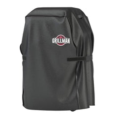 Front view of Grillman Waterproof BBQ Grill Cover 30 Inch in black