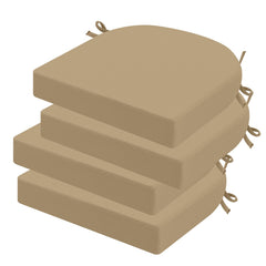 Front view of idee-home outdoor chair cushions set of 4, antique beige