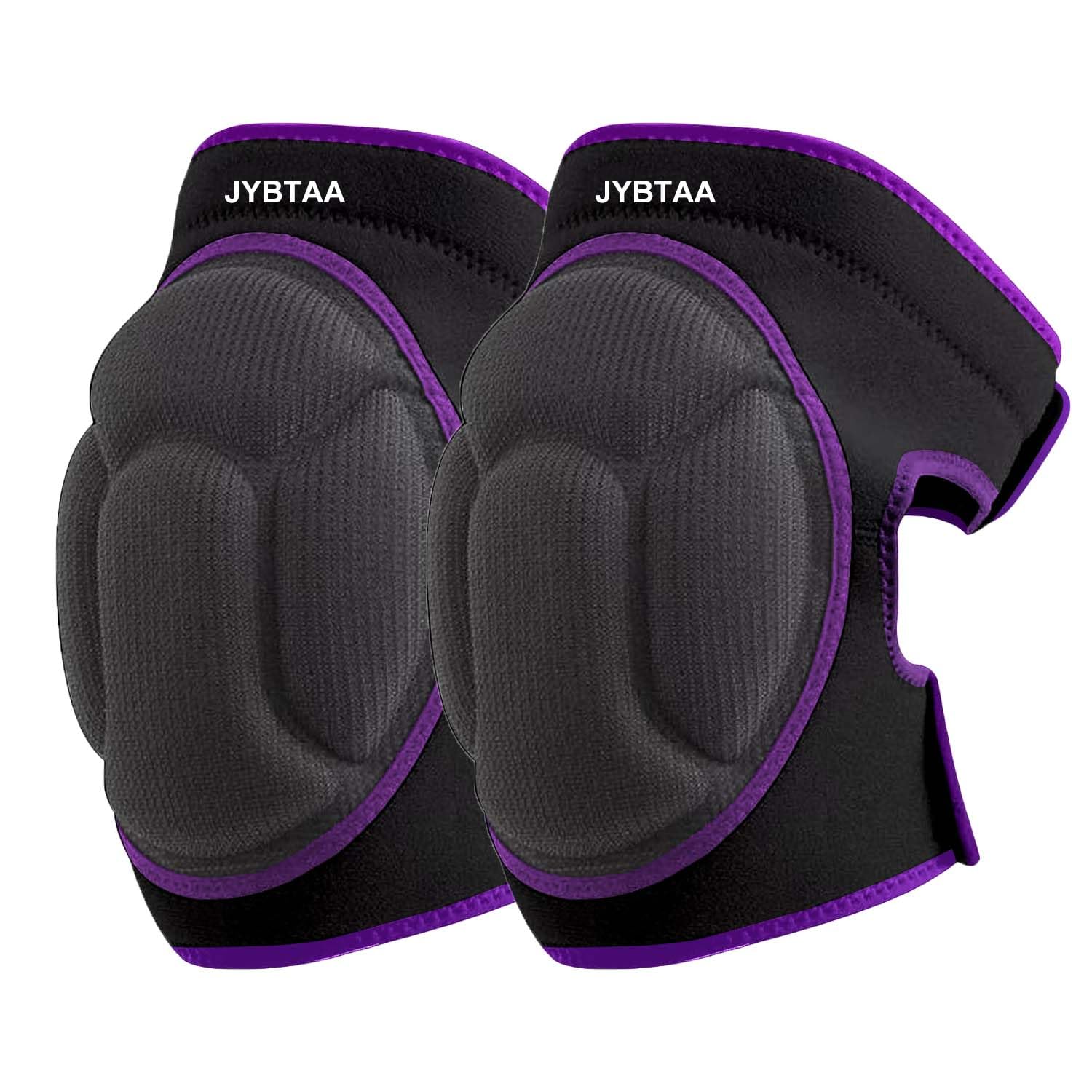 Front view of JYBTAA Gardening Knee Pads in purple
