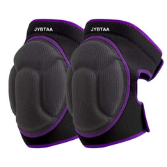 Front view of JYBTAA Gardening Knee Pads in purple
