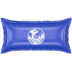Front view of KLOLKUTTA Pool Pillow for above ground pools, 4x8 ft blue