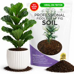 Front view of Leaves and Soul Fiddle Leaf Fig Soil Mix 8.2 Quarts