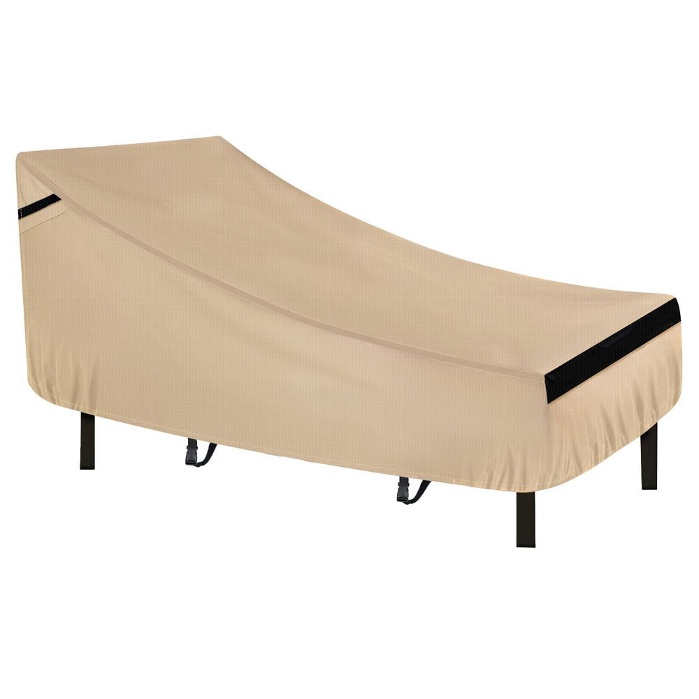 Front view of NEVERLAND Lounge Chair Cover in golden colour