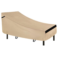 Front view of NEVERLAND Lounge Chair Cover in golden colour