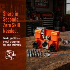 Front view of Razorwolf Pro Chainsaw Sharpener