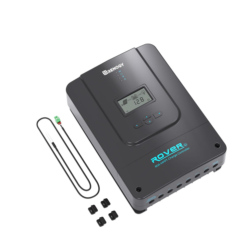 Front view of Renogy Rover 60A MPPT Solar Charge Controller