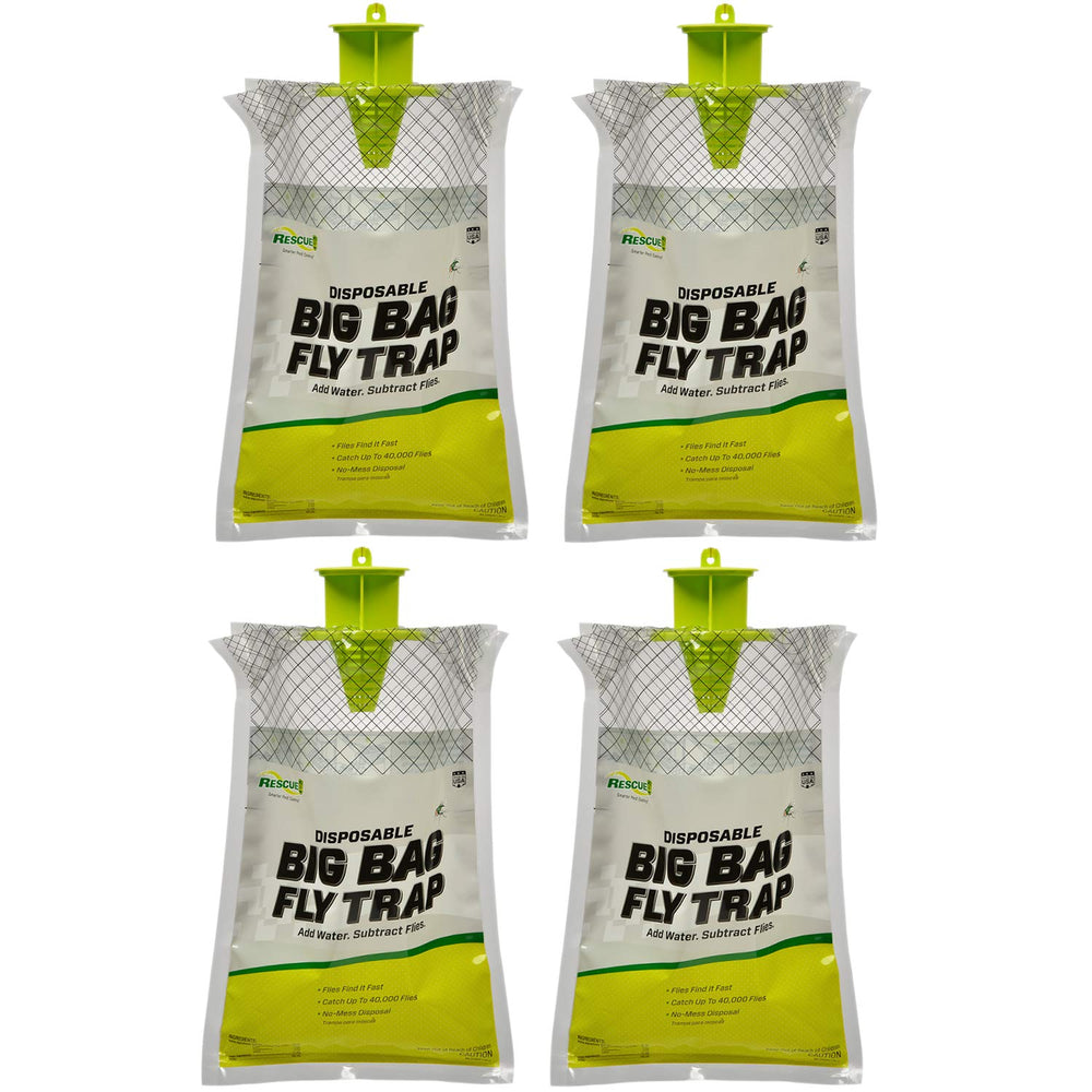 Front view of RESCUE! Big Bag Fly Trap in green
