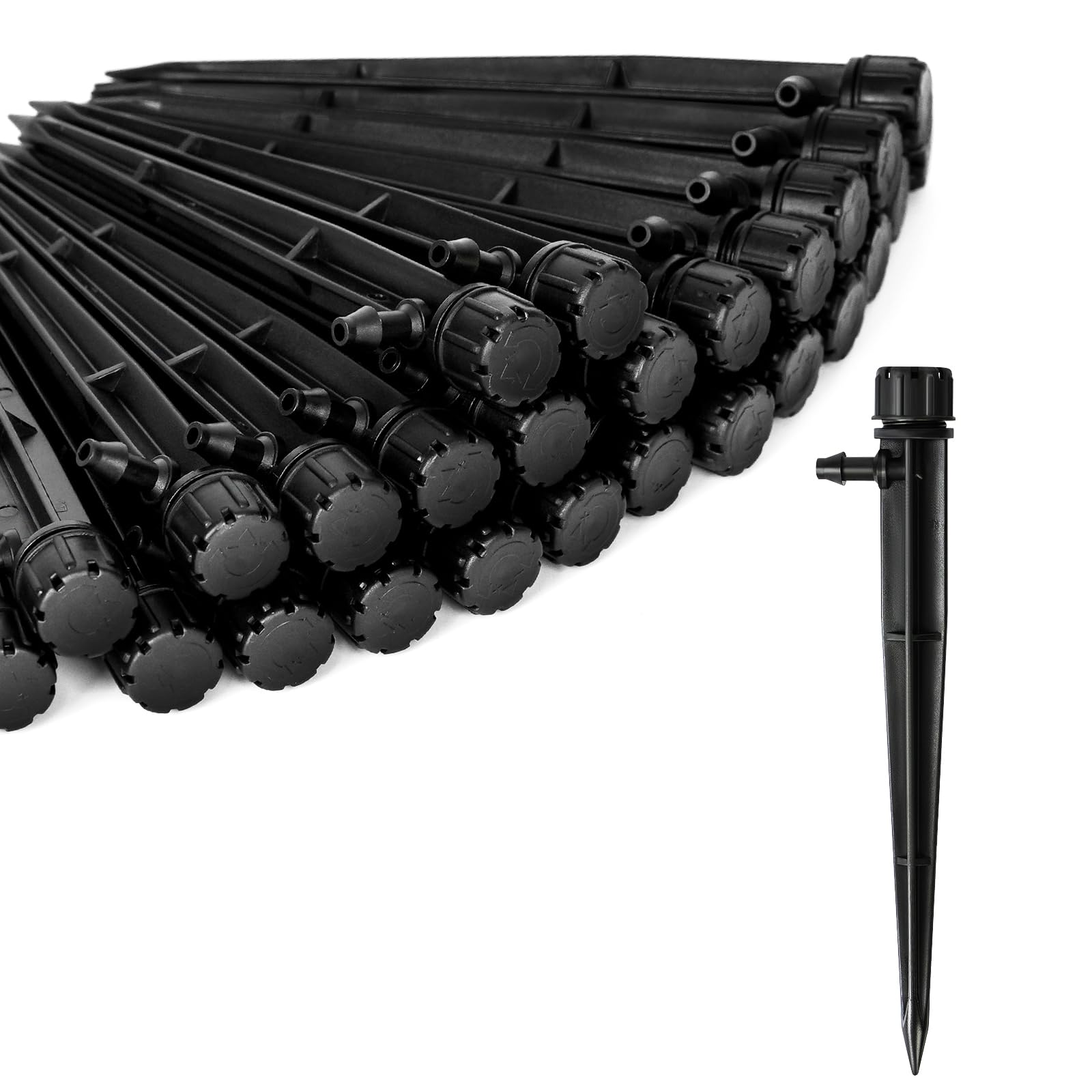 Front view of Romanend drip irrigation emitters pack with 60 pieces
