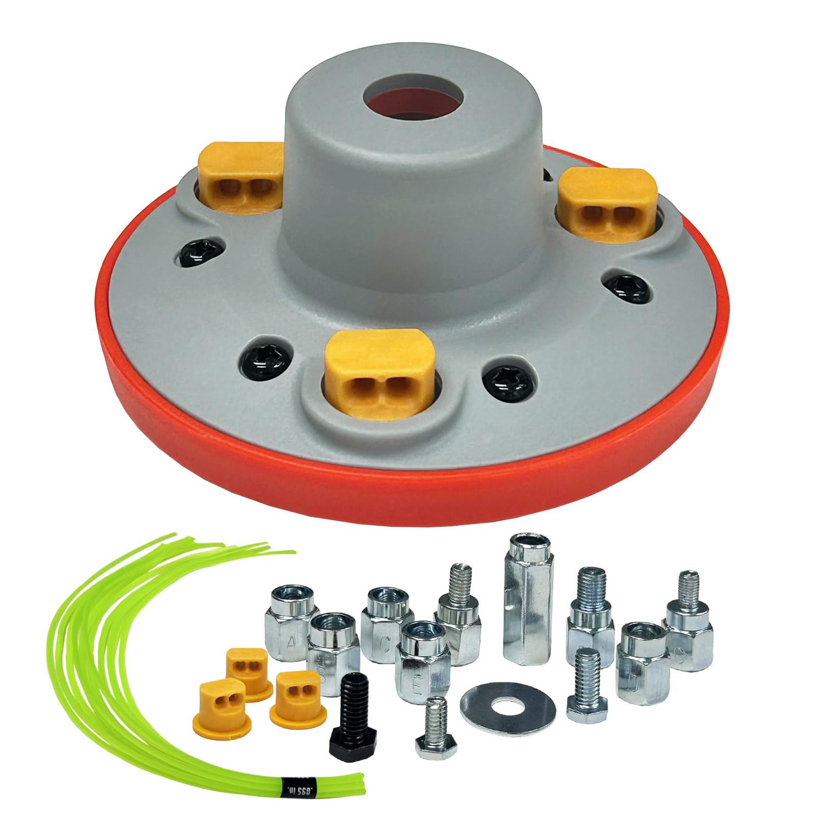 Front view of SIMUSI Universal Weed Eater Head with trimmer lines
