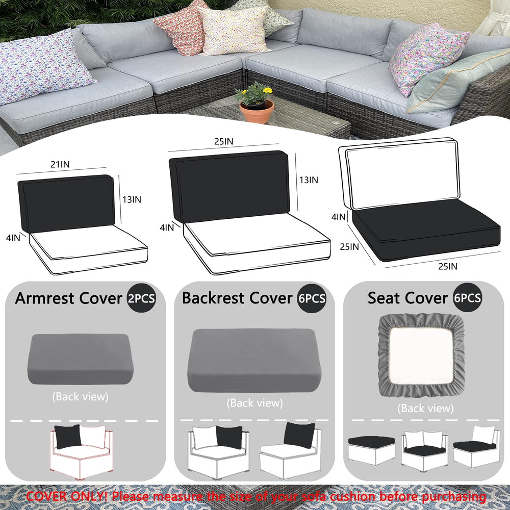 Front view of Sqodok Outdoor Cushion Cover with zipper detail
