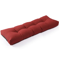 Front view of SUNROX LokGrip Non Slip Bench Cushion in burgundy