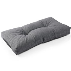 Front view of SUNROX LokGrip Non Slip Memory Foam Bench Cushion in Heather Charcoal