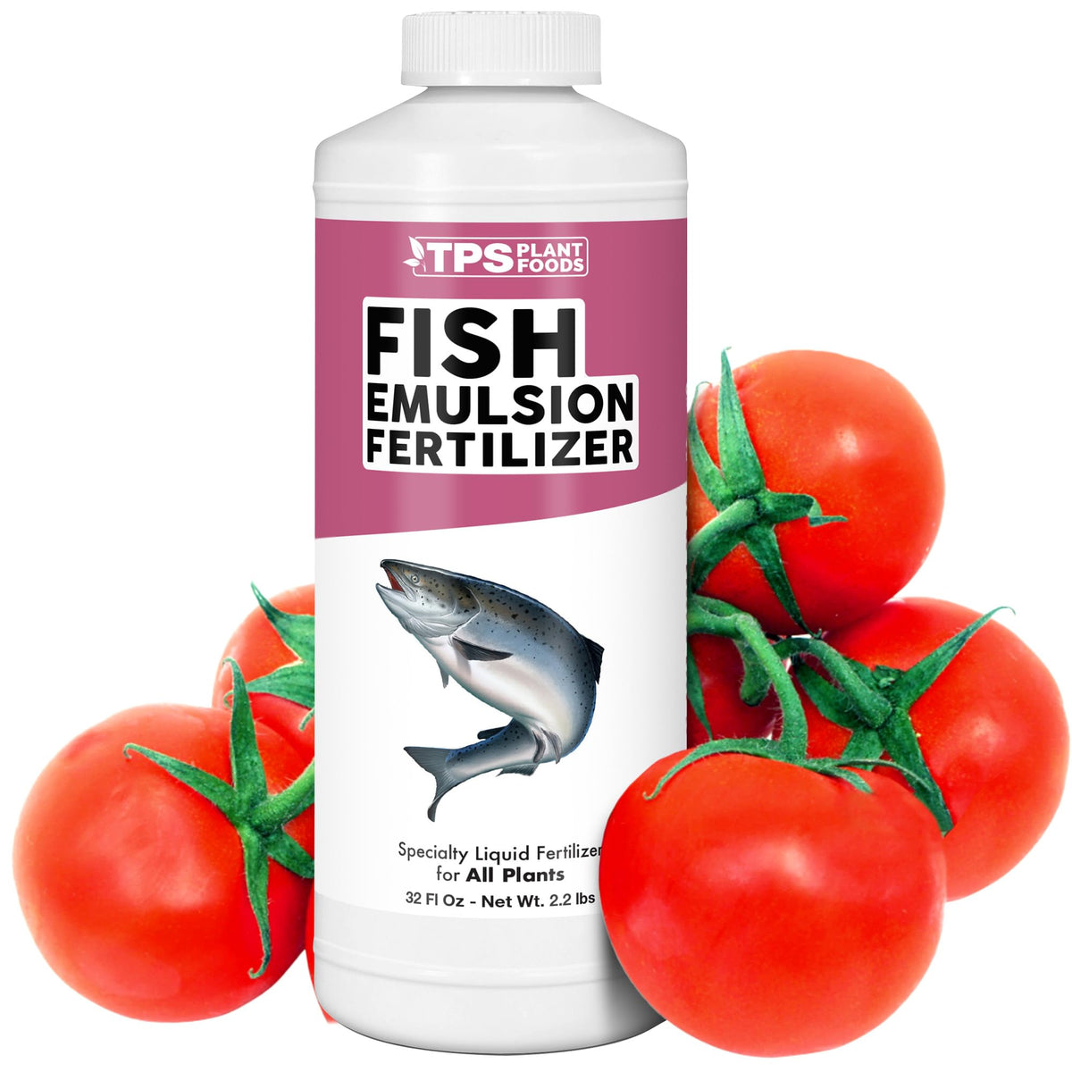 Front view of TPS NUTRIENTS Fish Emulsion Fertilizer 32 oz bottle