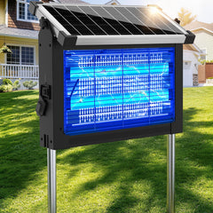 Front view of zechuan Solar Bug Zapper outdoor, black model