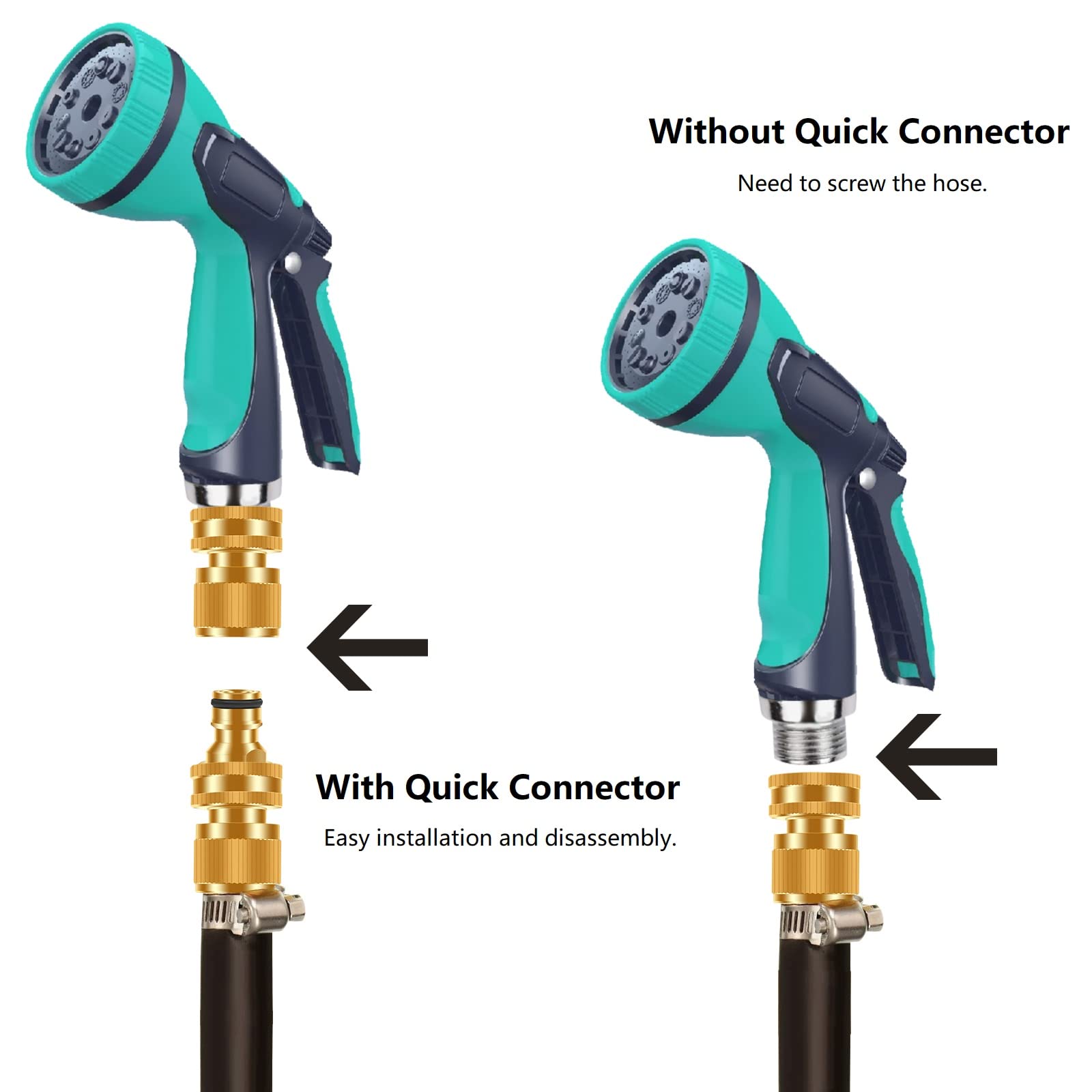 FRQNTKPA 6 pack of garden hose quick connectors