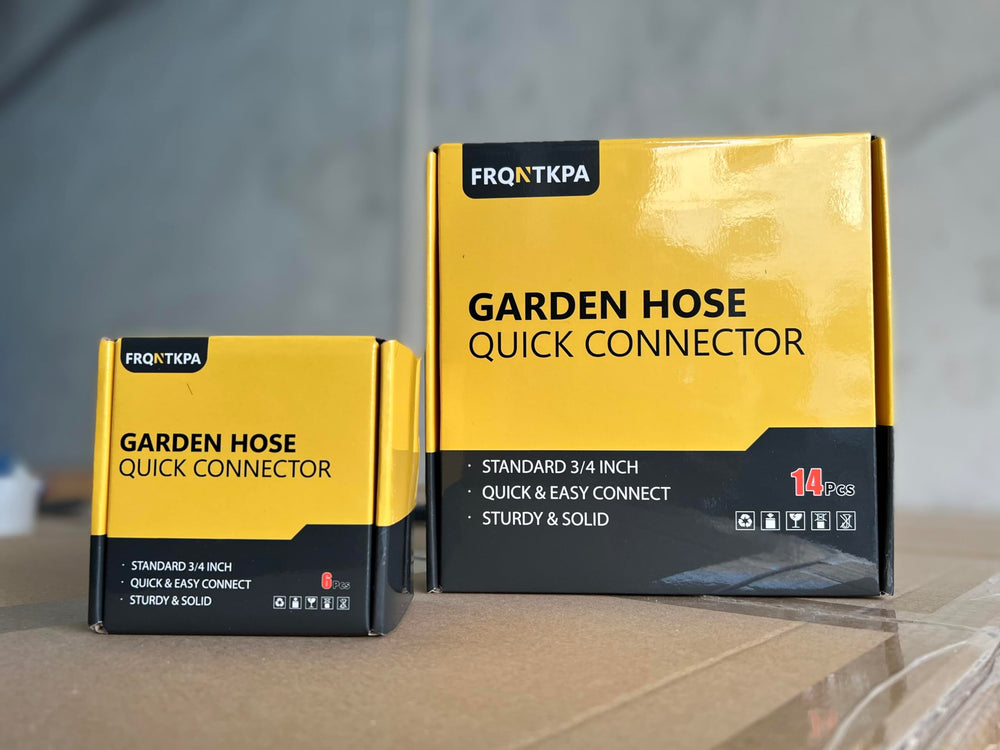 FRQNTKPA connectors with garden tools in background