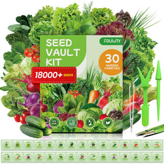 Fruivity Heirloom Seeds Variety Pack front view with seed packets